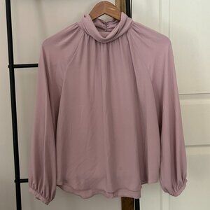 Ann Taylor Pink/Mauve Flowy Spring/Summer Blouse